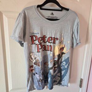 Disney Peter Pan T-shirt Light Blue Small